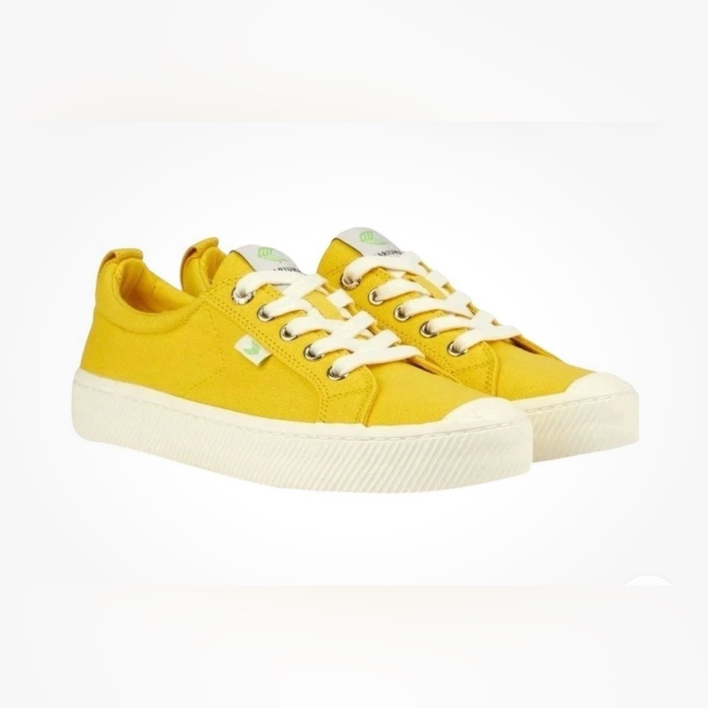 Cariuma Yellow Canvas Kids Sneakers